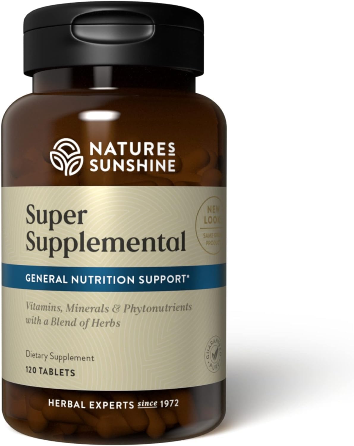 Nature's Sunshine Super Supplemental: Complete Multivitamin with Minerals, Antioxidants & More for Nutritional Gaps, Overall Health, Immune & Energy Support. 120 Tabs
