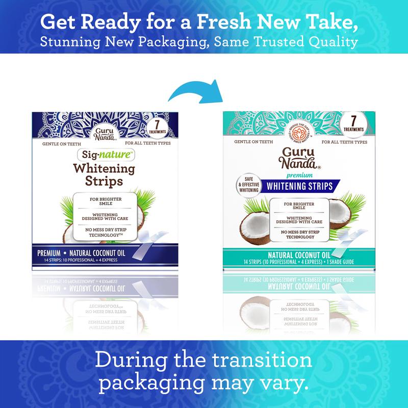 Teeth Whitening Strips - 7-Day Treatment with -Non-Slip Dry Technology for Comfort & Contact