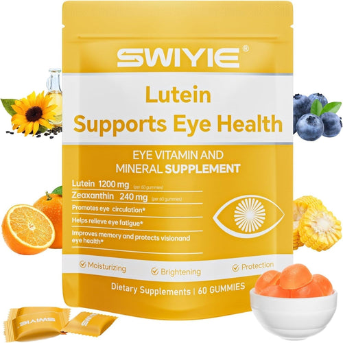 Lutein Gummies for Eye Health – Vision Support Eye Vitamins, Blueberry Flavor, 60 Gummies