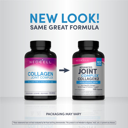Joint Complex Collagen Type 2 + Hyaluronic Acid, 120 Capsules