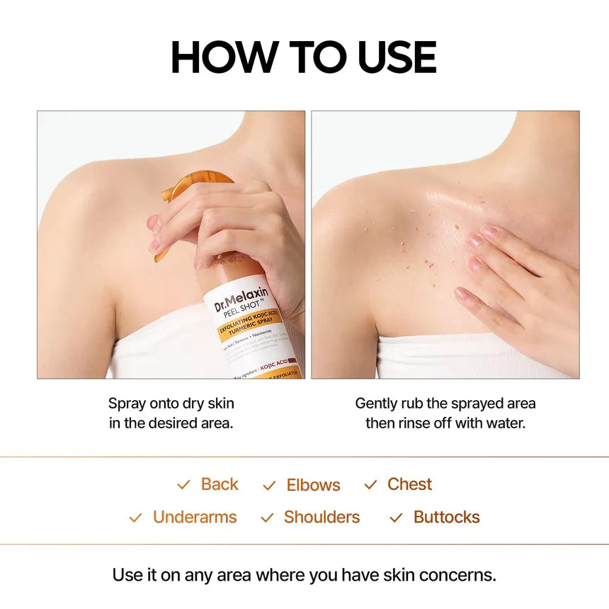 Dr Melaxin Kojic Acid Exfoliating Turmeric Spray™