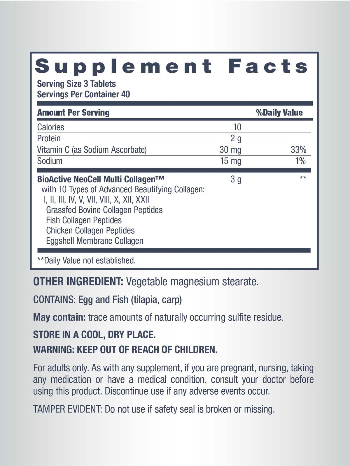 Multi Collagen Advanced Beauty Series, 120 Caplets