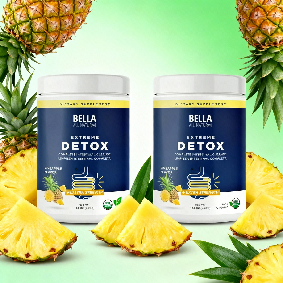 Extreme Detox Powder (Pineapple) – Sleep Balance, Detox & Skin Radiance，No Added Sugar